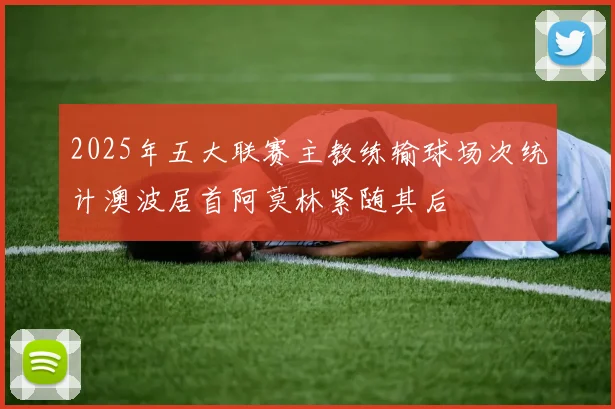 2025年五大联赛主教练输球场次统计澳波居首阿莫林紧随其后
